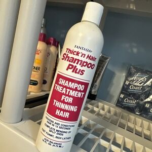 Fantasia Thick'n Hair Shampoo Plus Treatment for Thinning Hair 16 oz